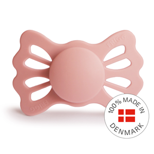 FRIGG Lucky - Symmetrical Silicone Pacifier - Pretty in Peach - Size 2